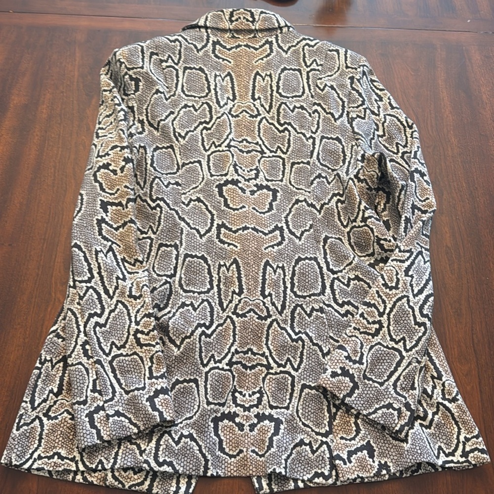 CAbi Python Snakeskin Ponte Knit Double-Breasted … - image 9